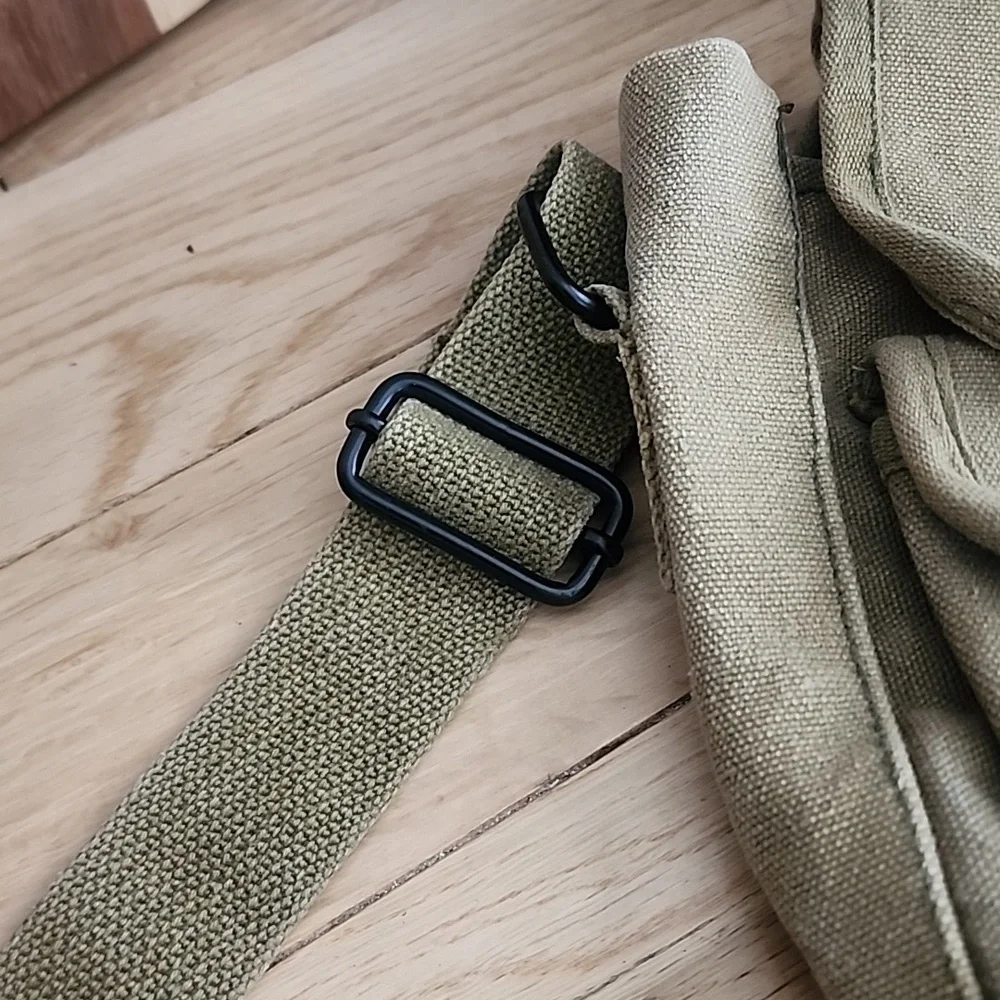 Army canvas crossbody bag vintage - Picture 2 of 5